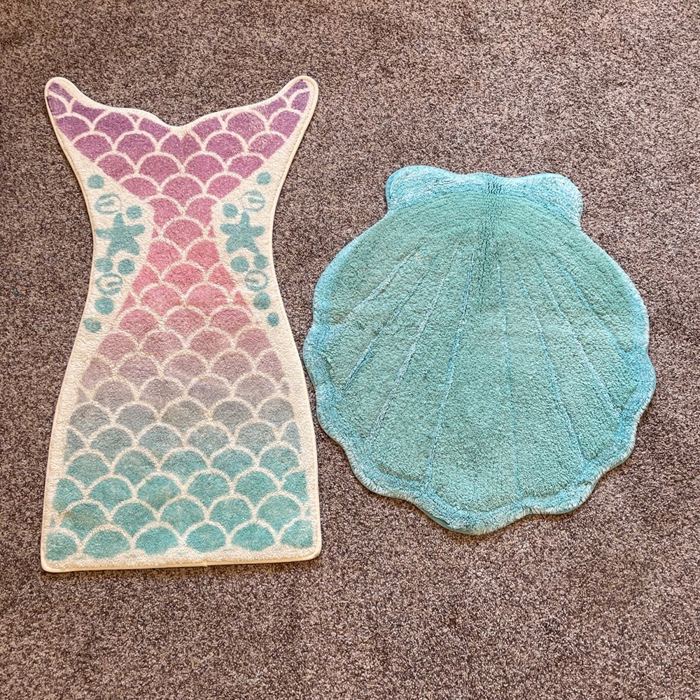 Cute mermaid rugs